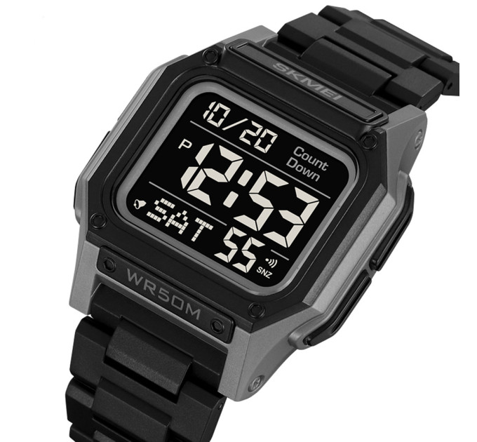 Skmei 2264BKGYBK Black-Grey-Black