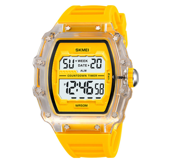 Skmei 2296WTYL White-Yellow