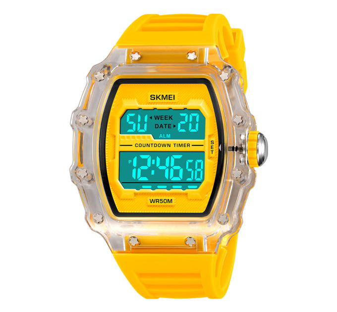 Skmei 2296WTYL White-Yellow