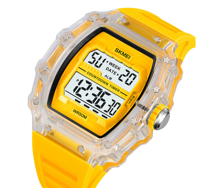 Skmei 2296WTYL White-Yellow