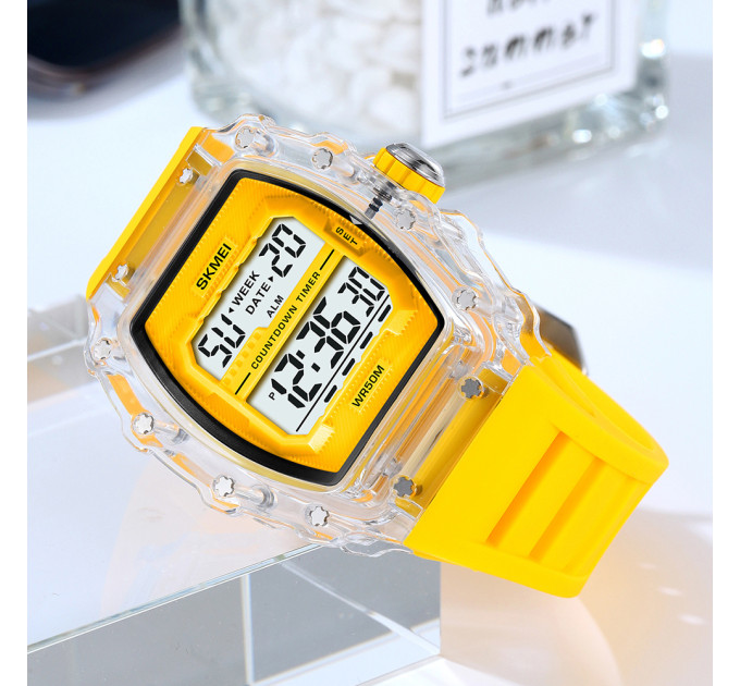 Skmei 2296WTYL White-Yellow