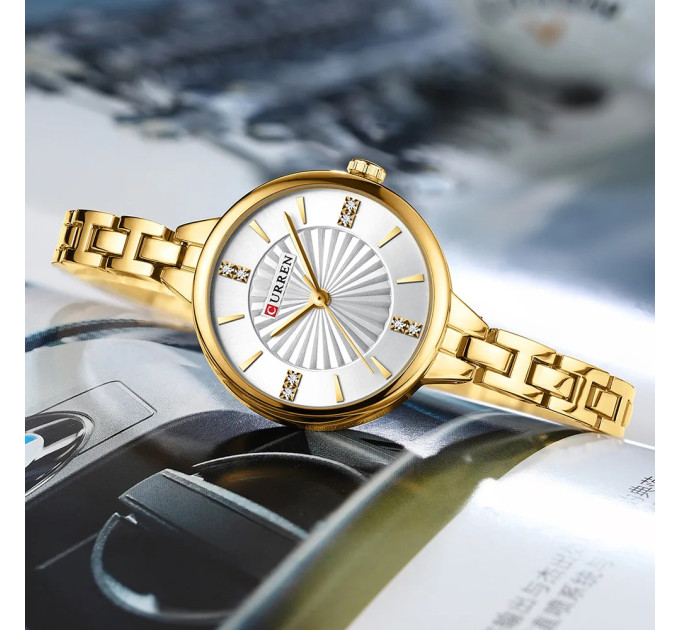 Curren 9097L Gold-White