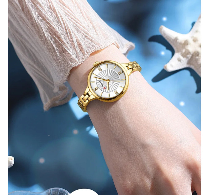 Curren 9097L Gold-White