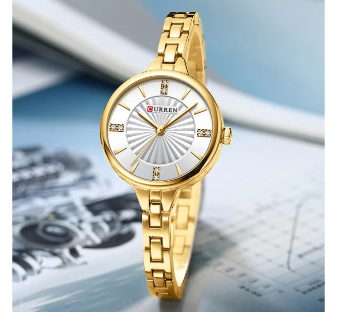 Curren 9097L Gold-White