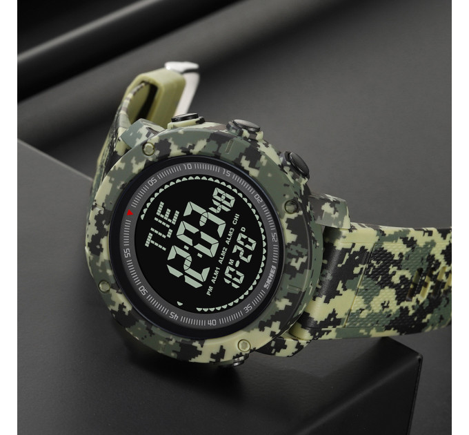 Skmei 2095CMGN Camo Green Compass