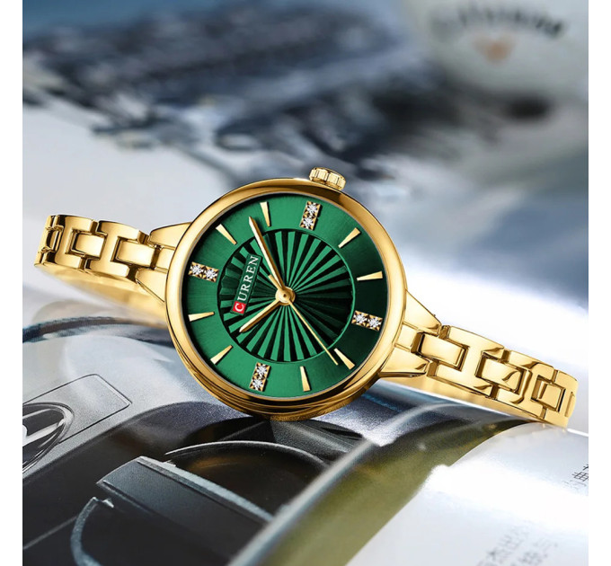 Curren 9097L Gold-Green