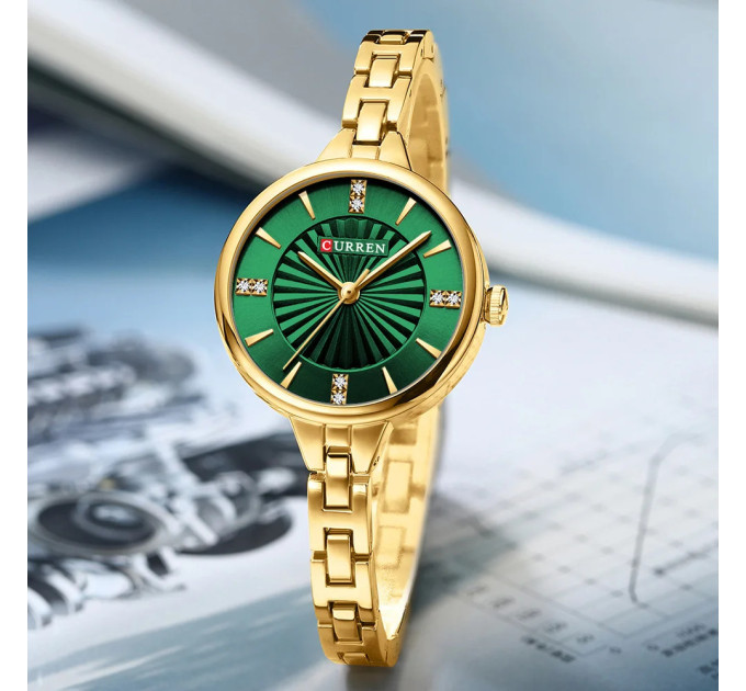 Curren 9097L Gold-Green