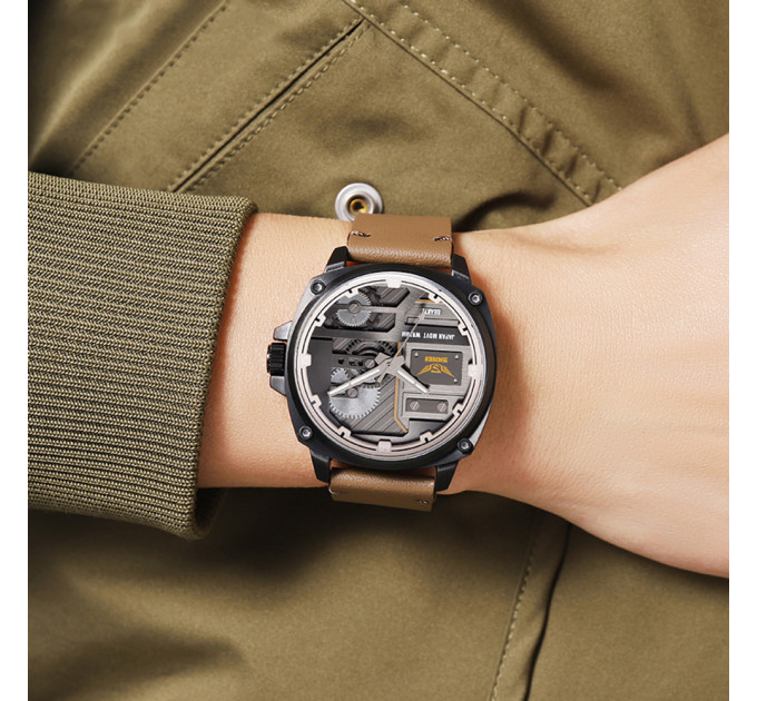 Skmei 2289BKLBN Black-Light Brown