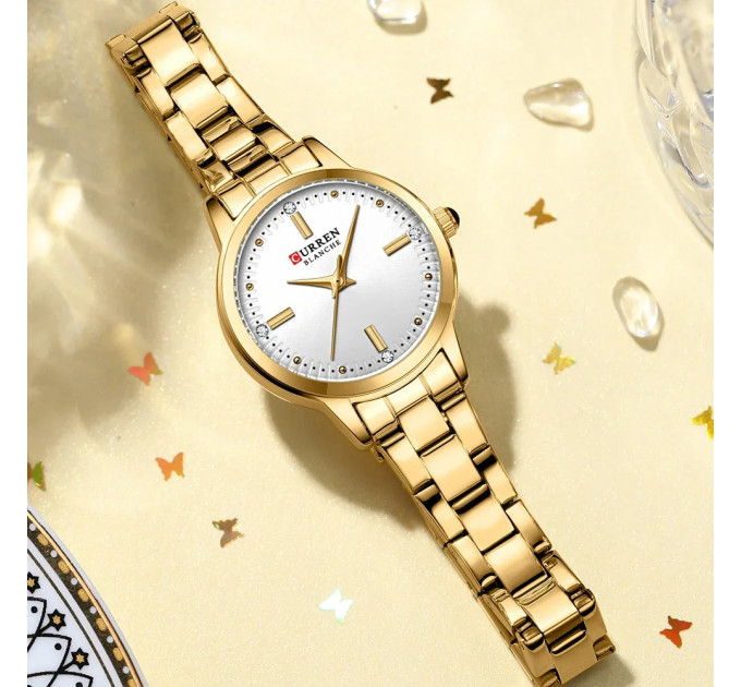 Curren 9094 Gold-White