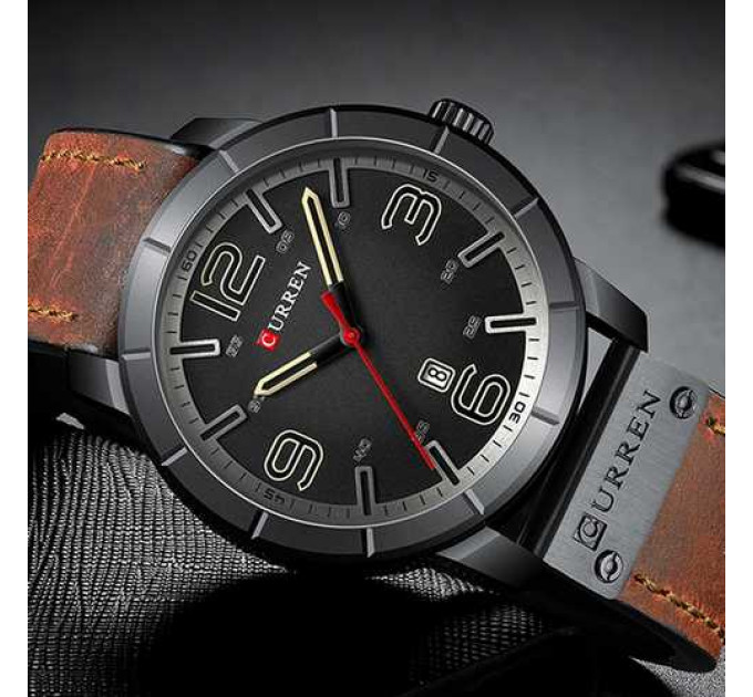 Curren 8327 Black-Brown