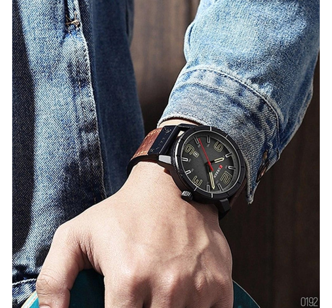 Curren 8327 Black-Brown