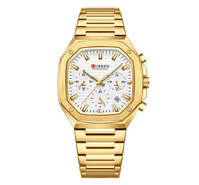 Curren 8459 Gold-White
