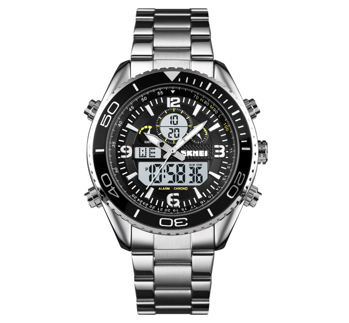 Skmei 1600SIWT Silver-Black-White