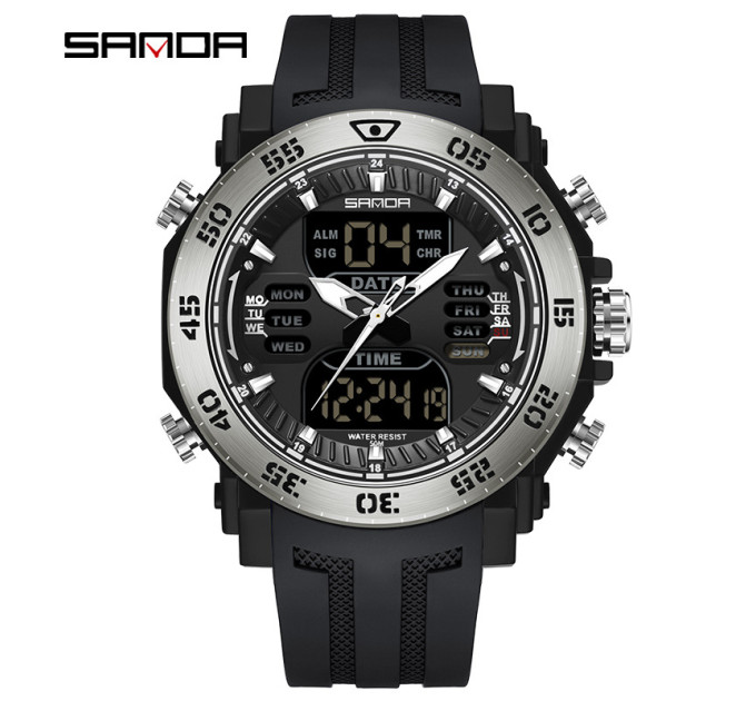 Sanda 6029 Black-Silver