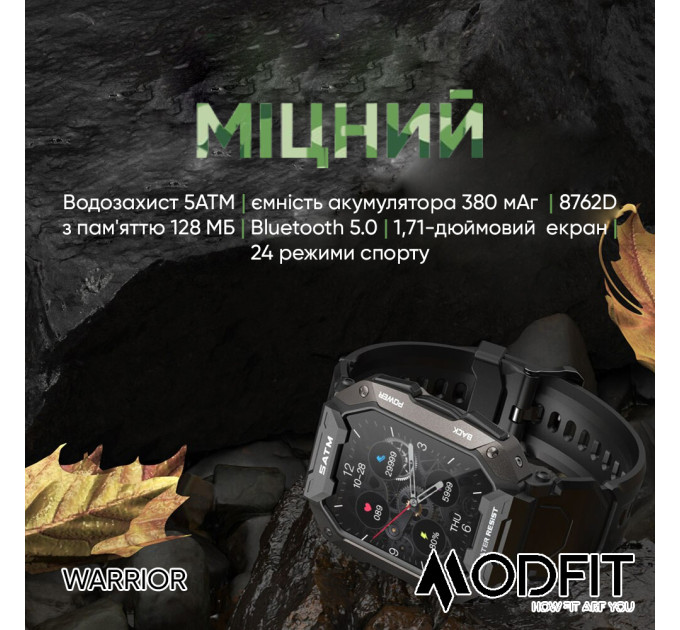 Modfit Warrior All Black Camo Band