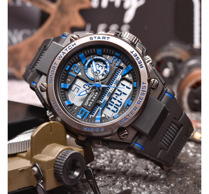 Sanda 6024 Black-Blue