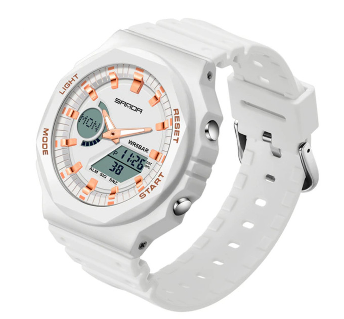 Sanda 6016 White-Rose Gold