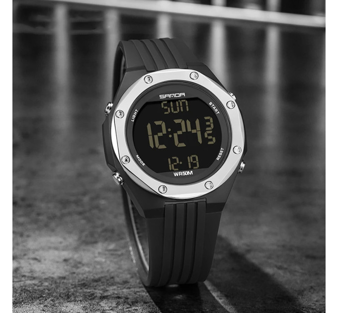 Sanda 6093 Black-Silver