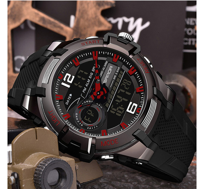 Sanda 6015 Black-Red