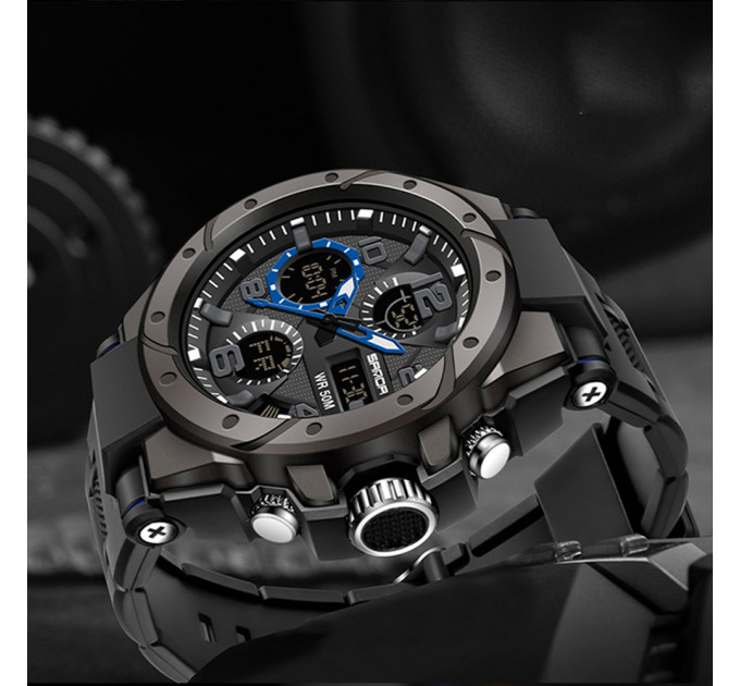 Sanda 6008 Black-Blue