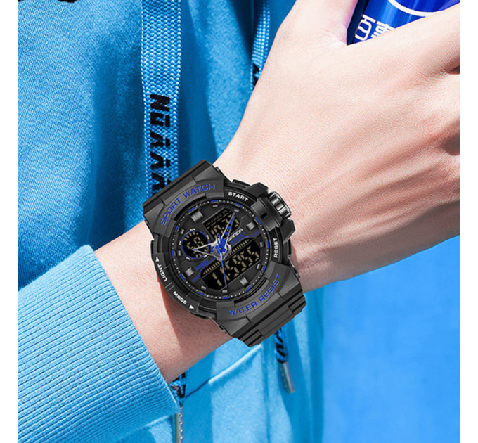 Sanda 6025 Black-Blue