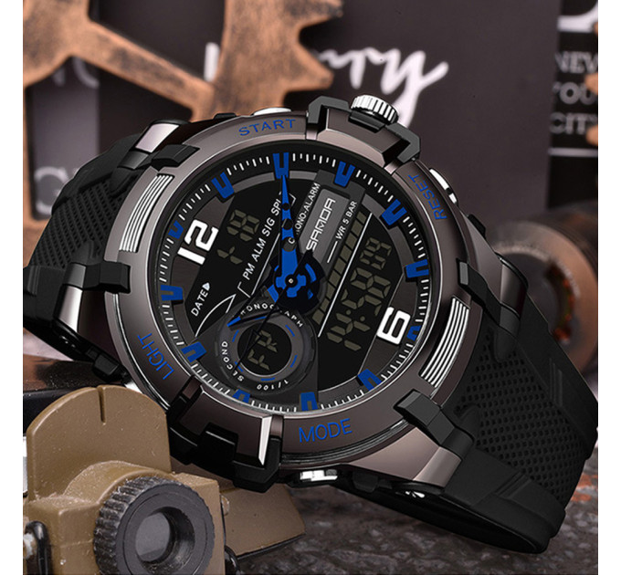 Sanda 6015 Black-Blue