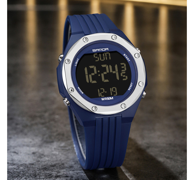 Sanda 6093 Blue-Silver