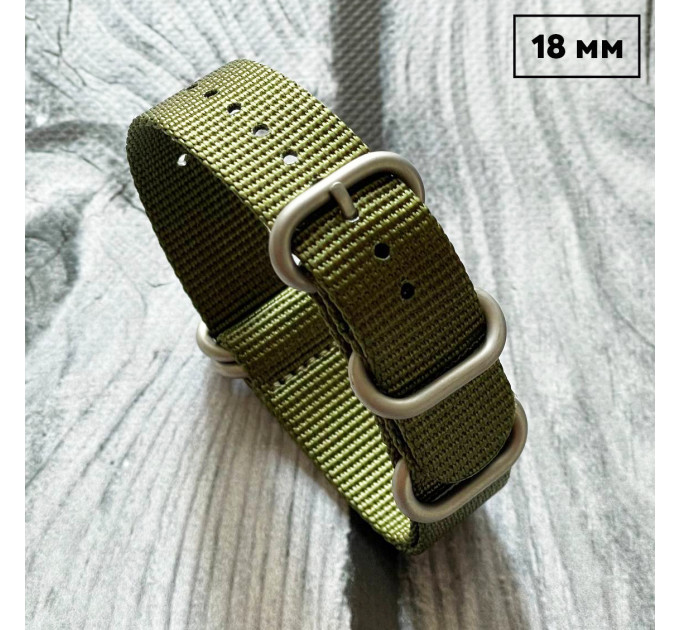 Ремешок Nato Green 18 мм