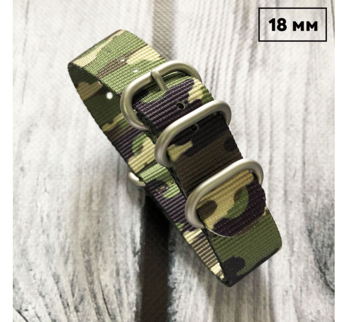 Ремешок Nato Camo Multicam 18 мм