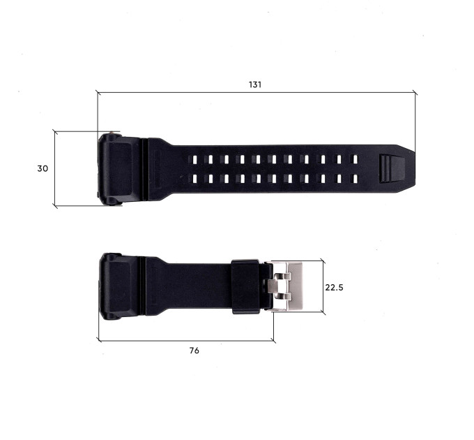 Ремінець для годинника Skmei 1742BK Black