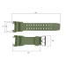 Ремінець для годинника Skmei 1343AG Army Green