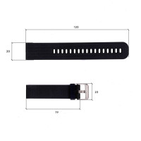 Ремінець для годинника Skmei 1893BKBK Black-Black