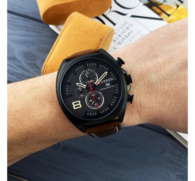 Curren 8324 Black-Brown