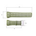 Ремінець для годинника Skmei 1251/1250/1360/1167AG Army Green