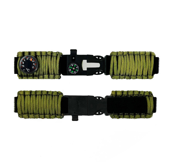 Ремінець паракордовий багатофункціональний Army Green