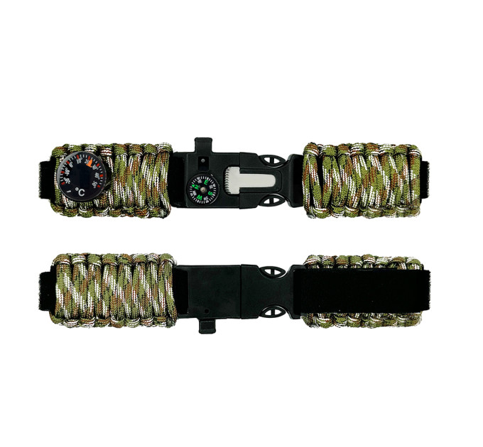 Ремінець паракордовий багатофункціональний Camo Green