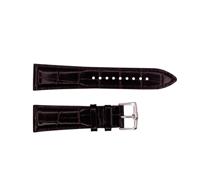 Шкіряний ремінець Premium 22х18 мм. Brown