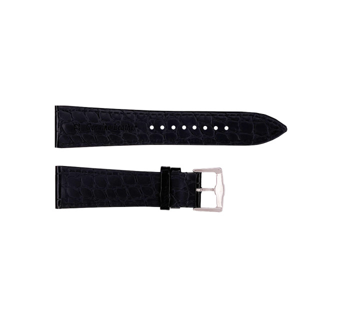 Шкіряний ремінець Premium 24х22 мм. Black