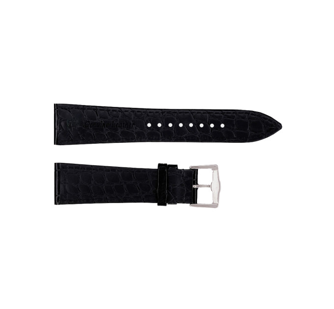 Шкіряний ремінець Premium 18х16 мм. Black