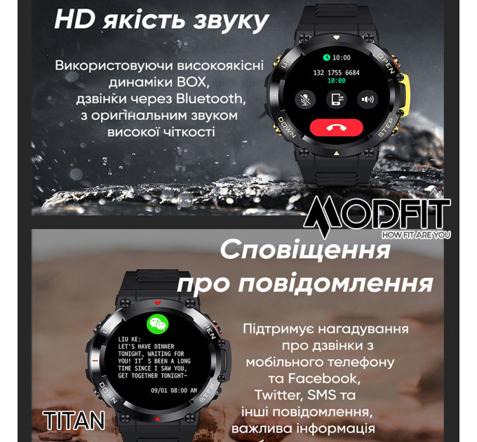 Modfit Titan All Black 36 мм.