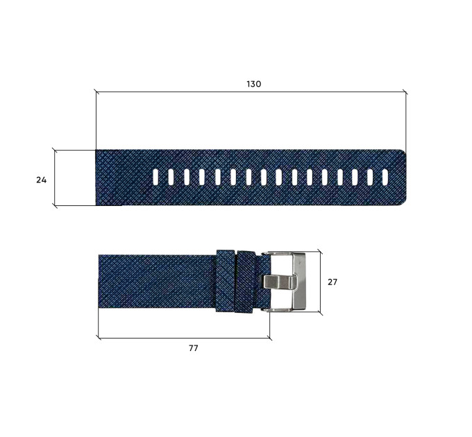 Ремінець для годинника Skmei 1213 Jeans