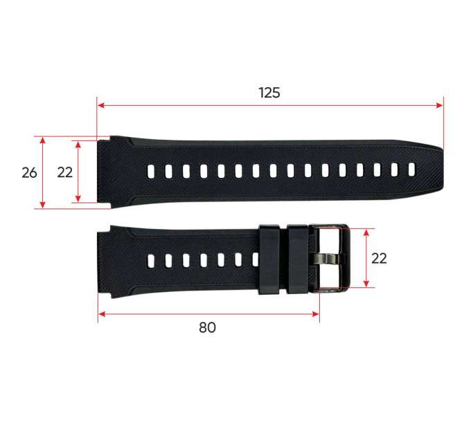 Ремінець для смарт годинника Modfit Sniper Pro Black