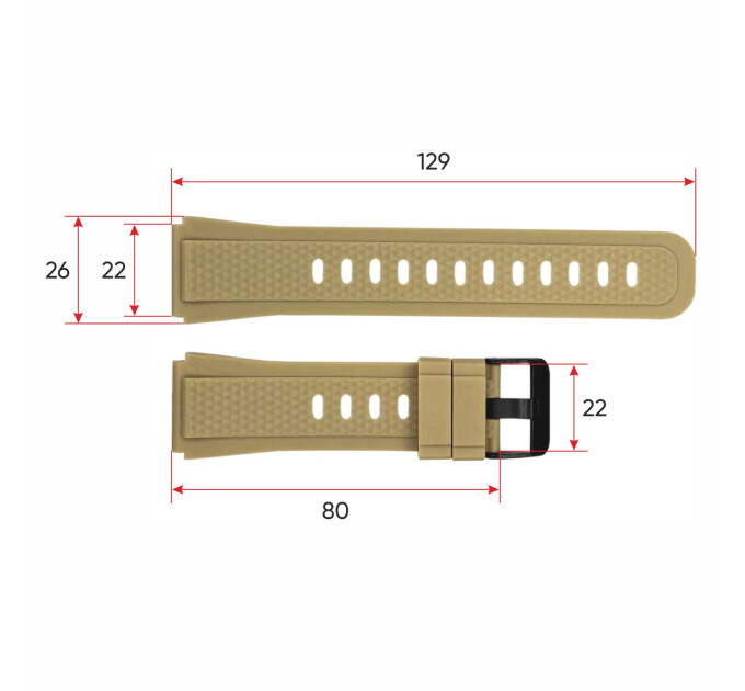 Ремінець для смарт годинника K55 Khaki