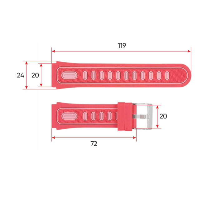 Ремінець для смарт годинника DF91 Pink
