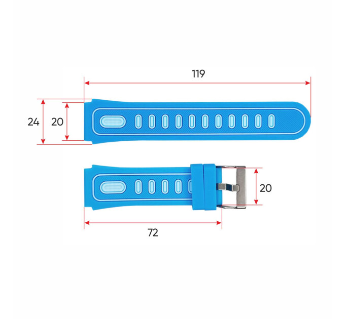Ремінець для смарт годинника DF91 Blue