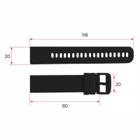 Ремінець для смарт годинника K26H Black