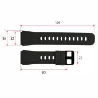 Ремінець для смарт годинника K55 Black