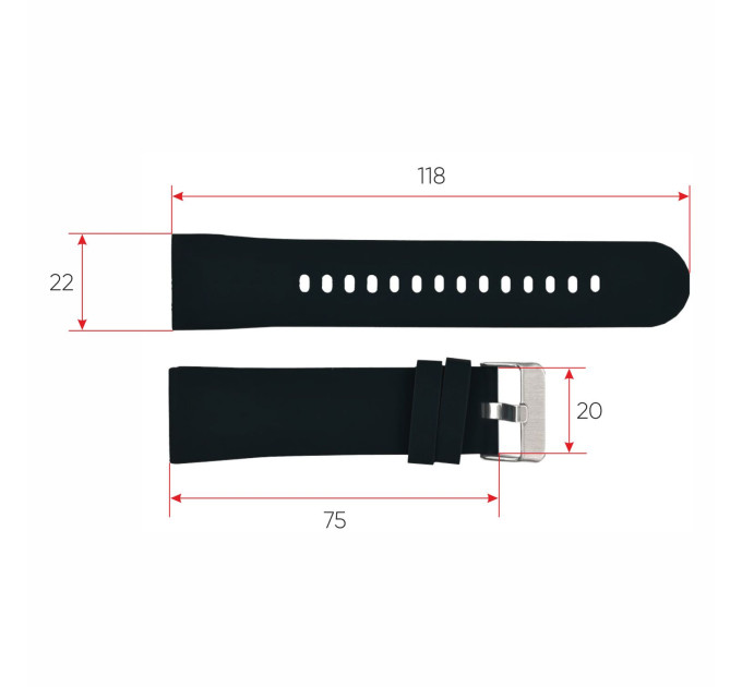 Ремінець для смарт годинника Modfit Business Black