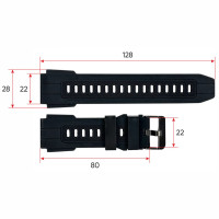 Ремінець для смарт годинника Sniper Plus Black