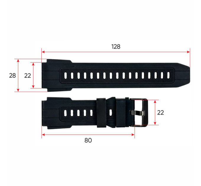 Ремінець для смарт годинника Sniper Plus Black